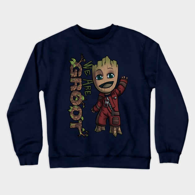 We are Groot! Crewneck Sweatshirt by Studio Mootant